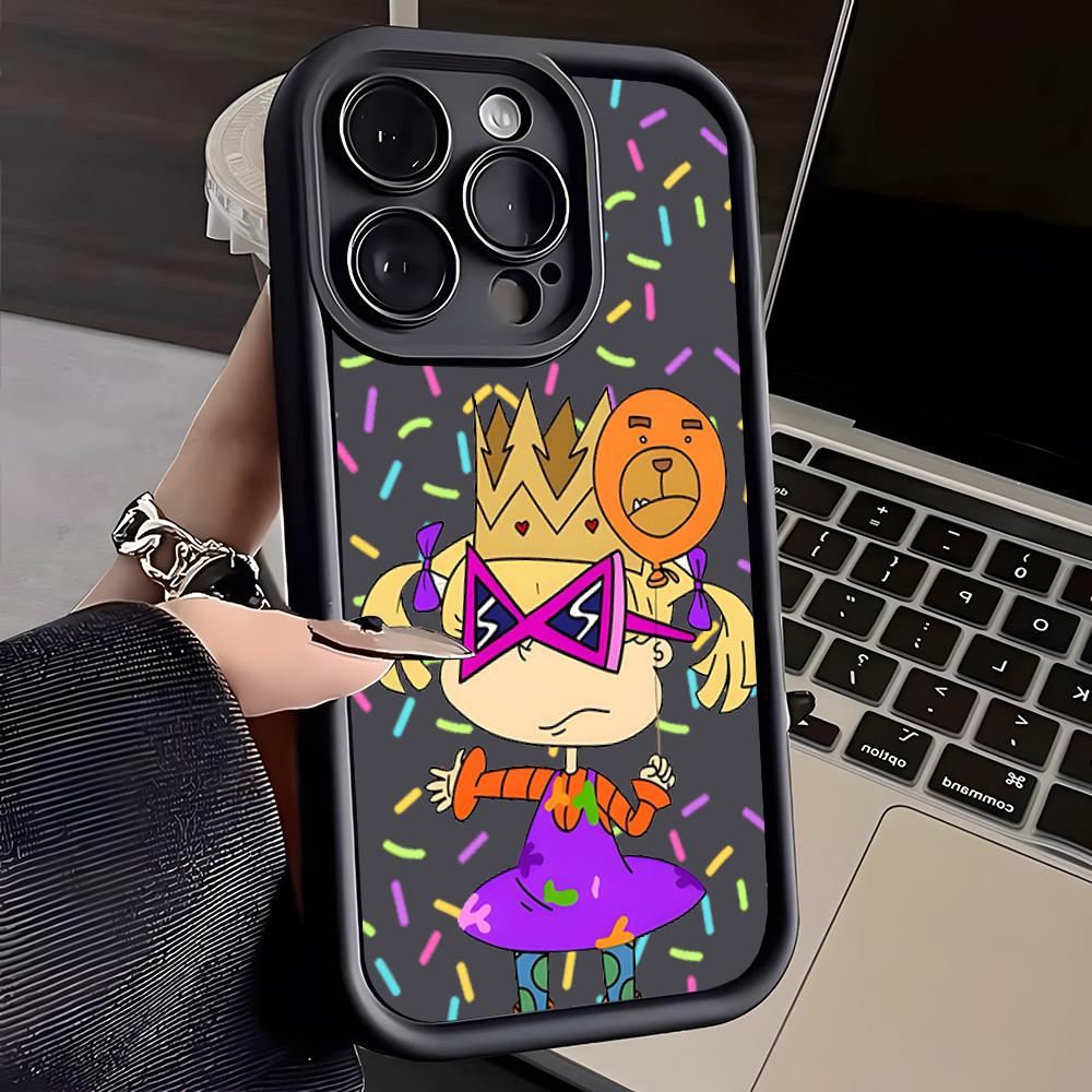 Funny Cartoon R-Rugrats Phone Case For IPhone 16 Pro Max 15 Pro 14 Plus 13 12 11 XR XS Max X 7 8 Plus Soft TPU Back Cover