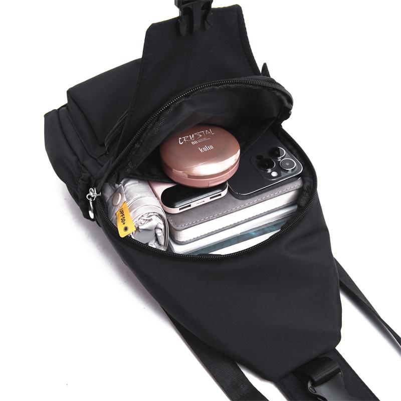 Modetrend Einfache Lässige Damen Brusttasche, Nylon Umhängetasche, Rucksack mit großer Kapazität und mehreren Funktionen