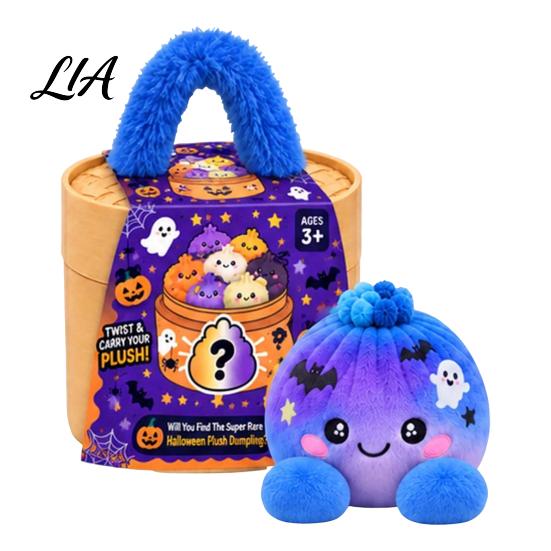 Plush Dumpling with Legs Stress Relief Toy Steamer, Stuffed Smiling Reducing Desk Accessories Squeeze Toy, Cartoon Plushie for Kids Adults Desktop