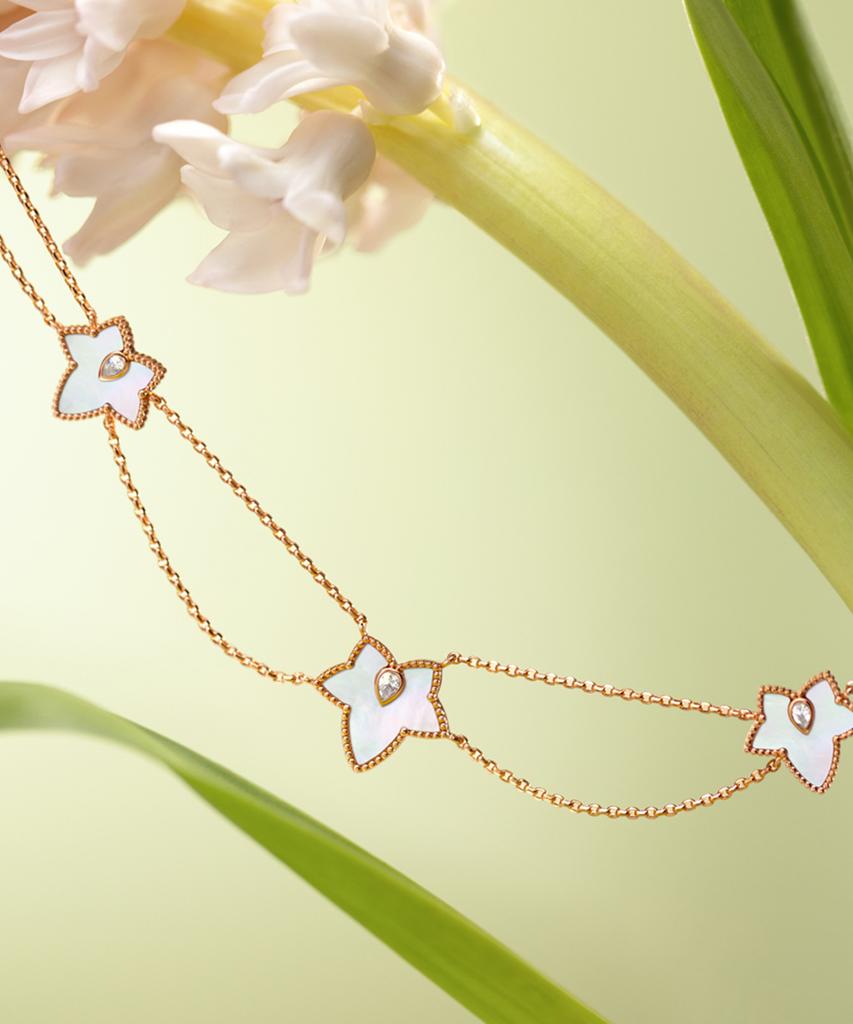 Lola Rose Ivy Mother-Of-Pearl Point Chain Necklace
