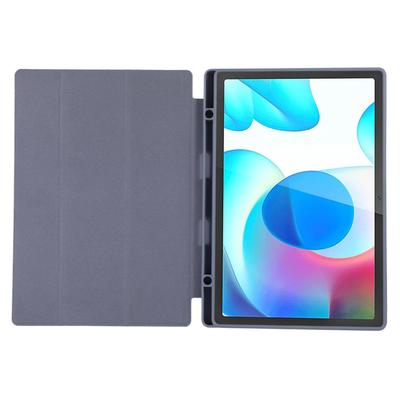 Für Samsung Galaxy Tab A9+ Hülle Dreifach faltbarer Ständer PU Leder Tablet-Hülle mit Stifthalter