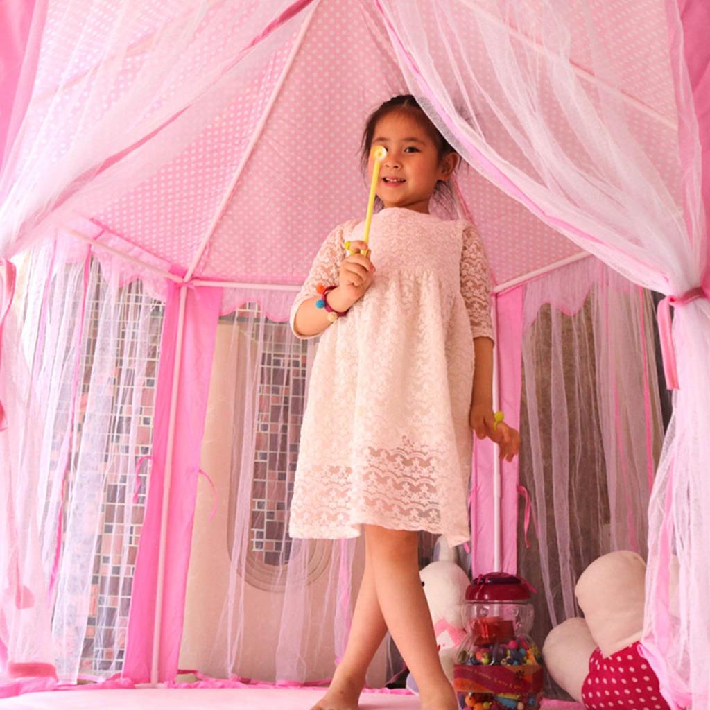 [selling-Home] Kids' Tent, Princess Castle-Shaped Foldable Playhouse, Secret Base, Birthday/Christmas Gift, Pretend Play