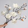 Handmade Simulation Big Magnolia Real Touch Faux Magnolia Branch  Mother's Day Gift