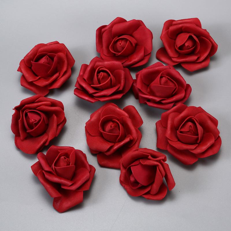 Free Shipping Foam Rose Heads - 5 Layer, 6.5cm Diameter, Artificial PE Flower Balls