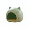 Cat Head Pet House Four-Season Use Feline Hideaway Bed Space Saving Enclosed