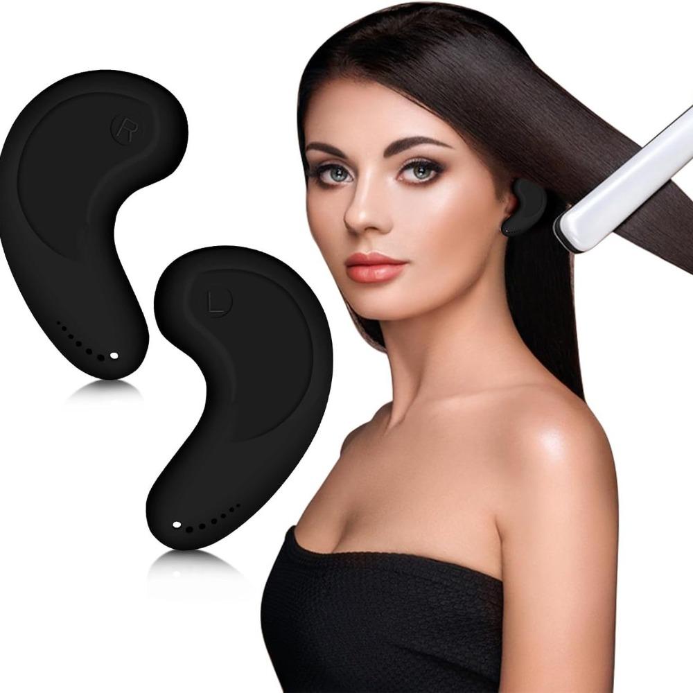 

Waterproof Ear Protectors Silicone Protector Caps NEW Hairdressing Protector Hair Dye чорний