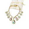 High-End European & American Diamond Teardrop Clavicle Necklace