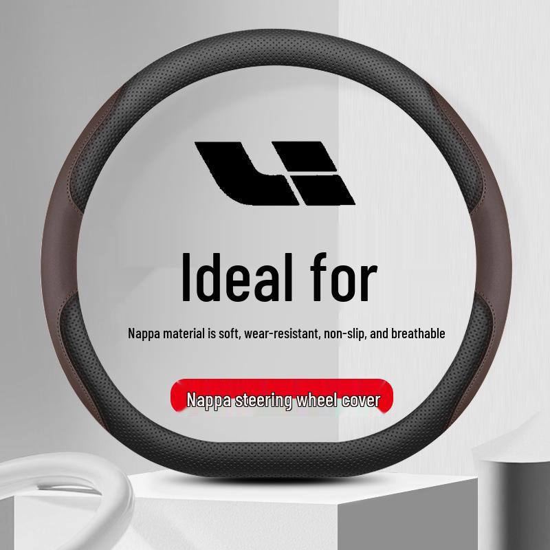 Ideal L8/L9/ONE Steering Wheel Cover: Original Car Color, New Energy Vehicle Interior Accessory.