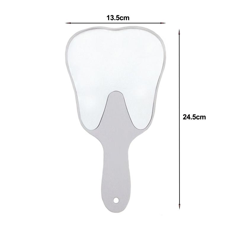 

Thickened Dental Mouth Mirror Handheld Unbreakable Plastic Oral Care Tool Makeup Mirror Dental Accessories Dentist Gift белый