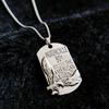 European & American Stainless Steel Eagle Dog Tag Necklace - Trendy Hip Hop Pendant for Men