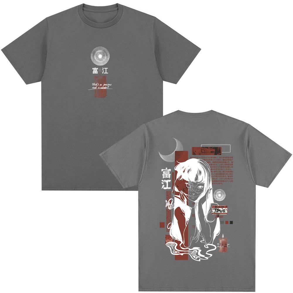 Tomie Junji Ito Tshirt Anime Unisexga Gothic Horror Short Sleeve T Shirts Unisex Women Fashion Vintage Oversized Tshirts Streetwear