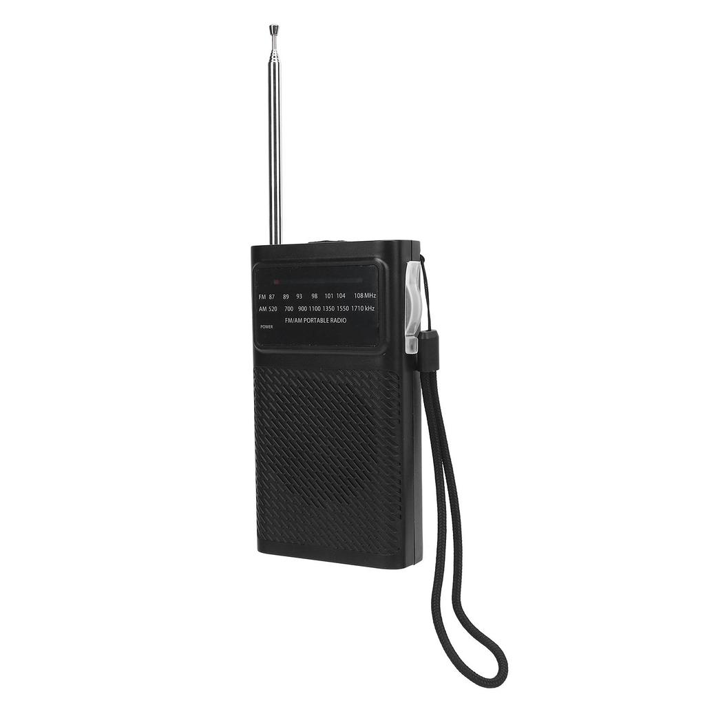 Portable AM FM Radio Multifunctional Strong Reception and Sound Battery Operated Small Radio with Sp