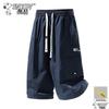 SNOOPY Men's Summer Lightweight Capri Cargo Shorts