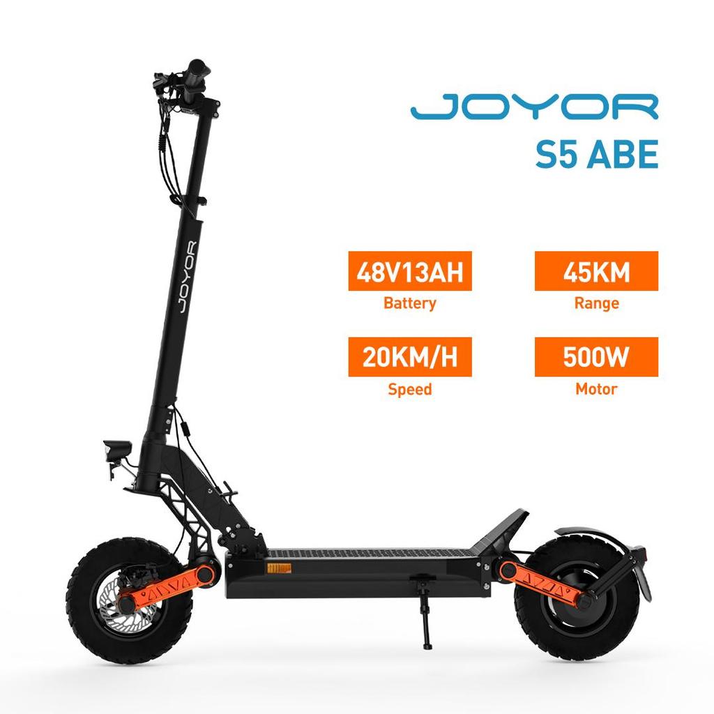 JOYOR-S5 ABE Electric Scooter: 500W Motor, 55km Max Range, 10" Tires,  Daily Travel, and Personal Transportation