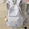 Schoolbag, Large-capacity Backpack, High School Backpack for Girls, Simple and Versatile Campus Backpack, Niche, High-aesthetic Embroidered Backpack