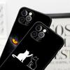 Black Cats Cute cat Hello Phone Case For Apple iPhone 16 15 14 13 12 11 Pro Max XR XS Max 7 8 Plus SE2 Back Cover Silicone Cases