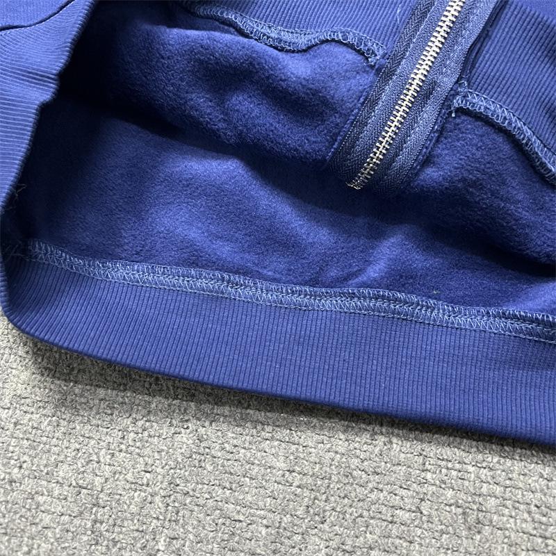 AKIMBO Trendy Mikina na zip s potiskem loga - Podzim/Zima Mikina s plyšovou podšívkou