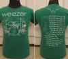 Weezer Tour 2009 Band Green Unisex T Shirt 2 Side Reprint Men Women
