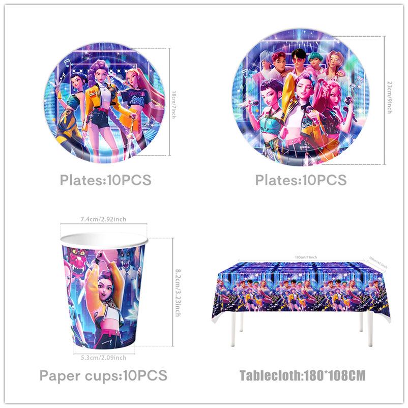 12 Stück/Set Dämonenjäger Süßigkeiten Papiertüte Kraftpapier Handtasche Kpop Party Papier Geschenktüte Kinder Geburtstagsfeier Geschenke Verpackungsbeutel