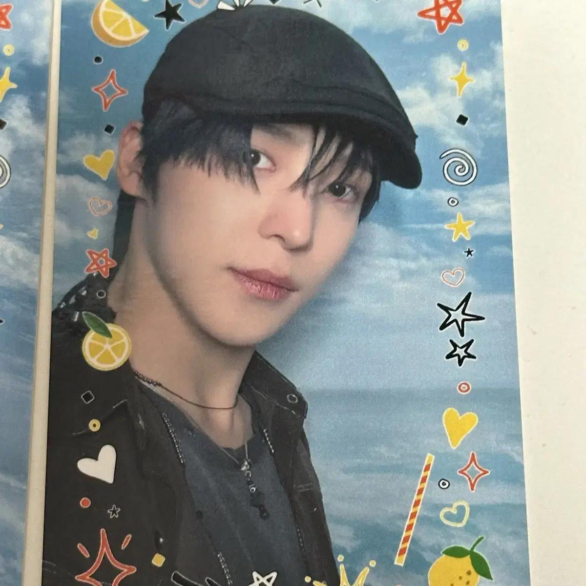 

Ateez Yunho Lemon Drop Broadcast Photocard