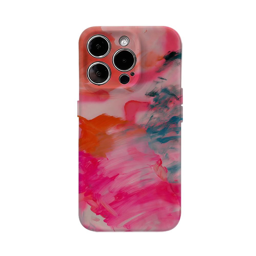 

Pink Abstract Swirl Phone Case for IPhone 17AIR 16E 16 15 14 13 12 11 17 Pro Max Plus Double-layer Back Cover IPHONE17PRO