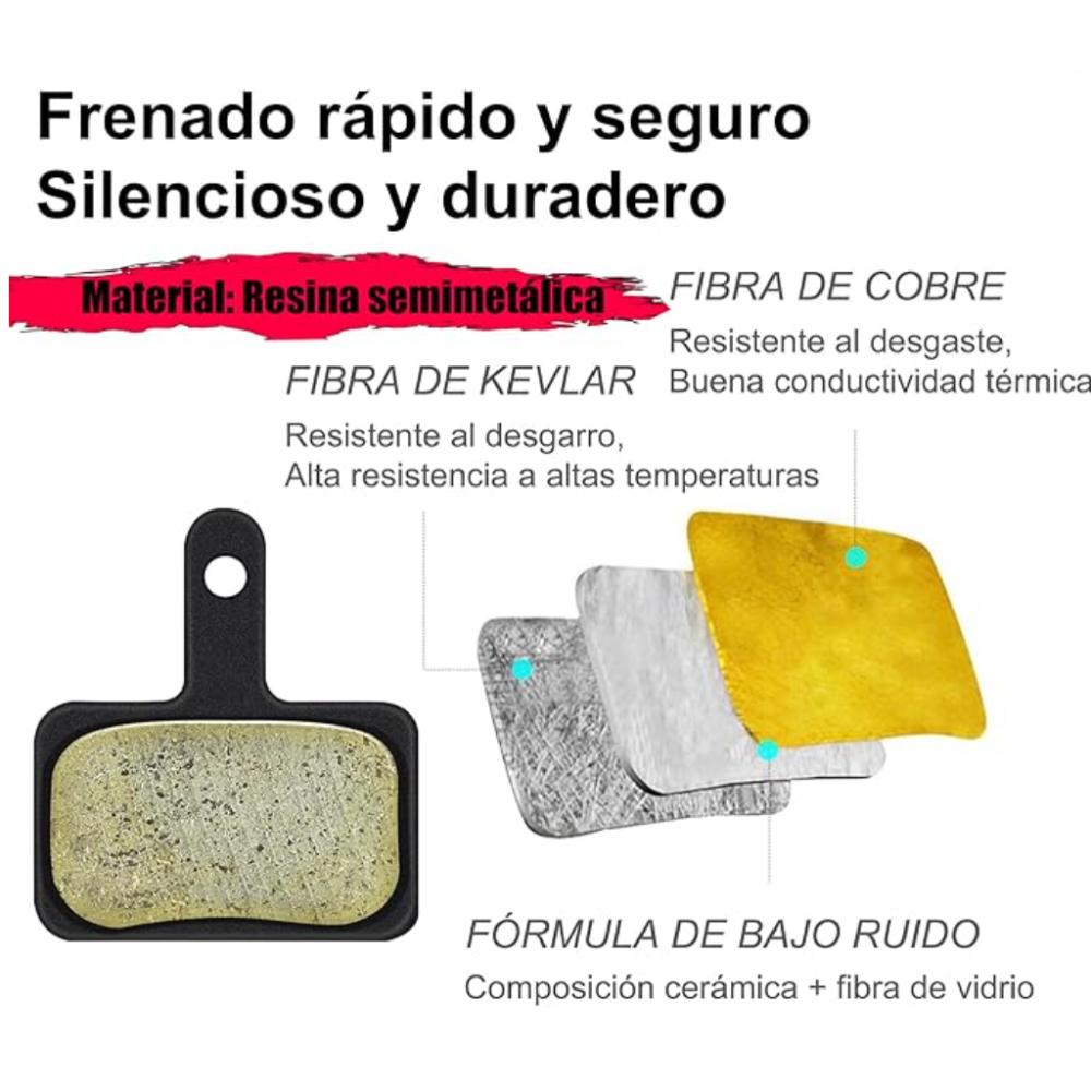 4 Pairs Bicycle Brake Pads, Brake Pads for B01s TRP Tektro Deore M315 M355 M365