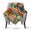 Camping Adventure Theme Home Customize Your Name Blankets Comfortable Soft Lightweight Allseason Multipurpose Blanket For Picnics Sofas Offices Beds