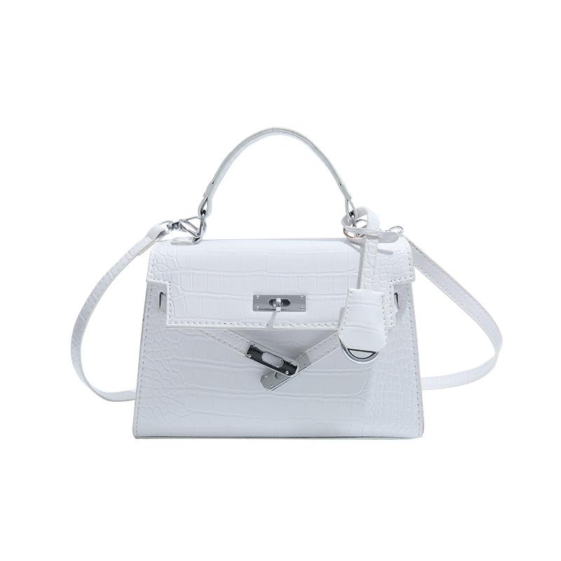 Popular Popular High-end Sense Niche Retro Crocodile Pattern Portable Kelly Bag Versatile Temperament Light Luxury Messenger Bag Woman