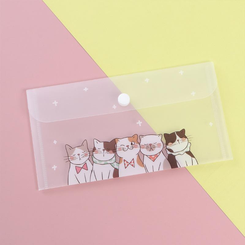 

Маски для лица Keeper For Kid Портативная сумка для хранения масок Сумка для счетов-фактур Мешок для карандашей Cartoon Cat Экологически чистые мешочки для карандашей Пылезащитный чехол 4