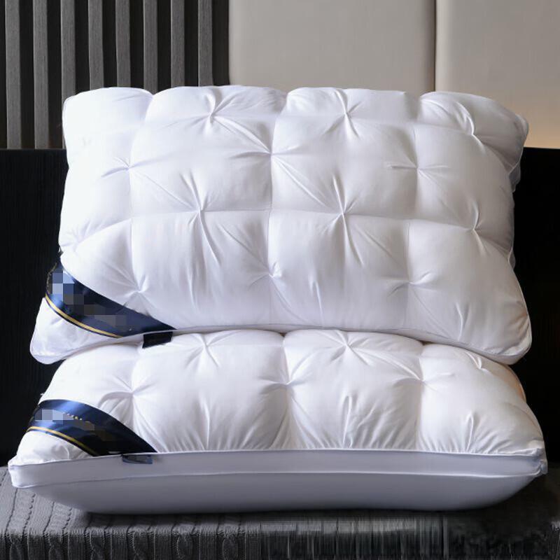 OEING Feather Silk Cotton Neck Support Pillow