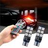 Auto Interior Decoration Lamp T10 W5W 5050 Atmosphere Car Light 12V RGB 12LED Blub with Remote Controller Colorful Reading Lamp