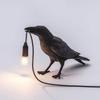 Generic Raven Decor Table Lamp - Lifelike Resin Crow Bird Desk Lamp Creative Animal Styling Light Bedroom Bedside Wall Sconce Lamp Light Decoration -