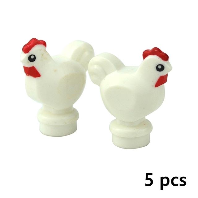 MOC City Animal Building Block Figures Goat Sheep Eagle Owl Panda Parrot Seagull Penguin Zoo Fram Accessories Bricks Toy Gift