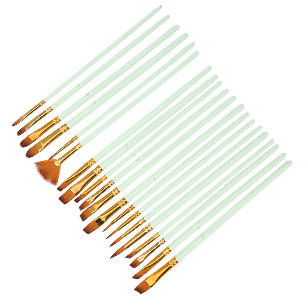 Zestawy pędzli malarskich Multimodalne włosie nylonowe 5 różnych typów Pędzle do farb olejnych do malowania olejem, akwarelą, gwaszem