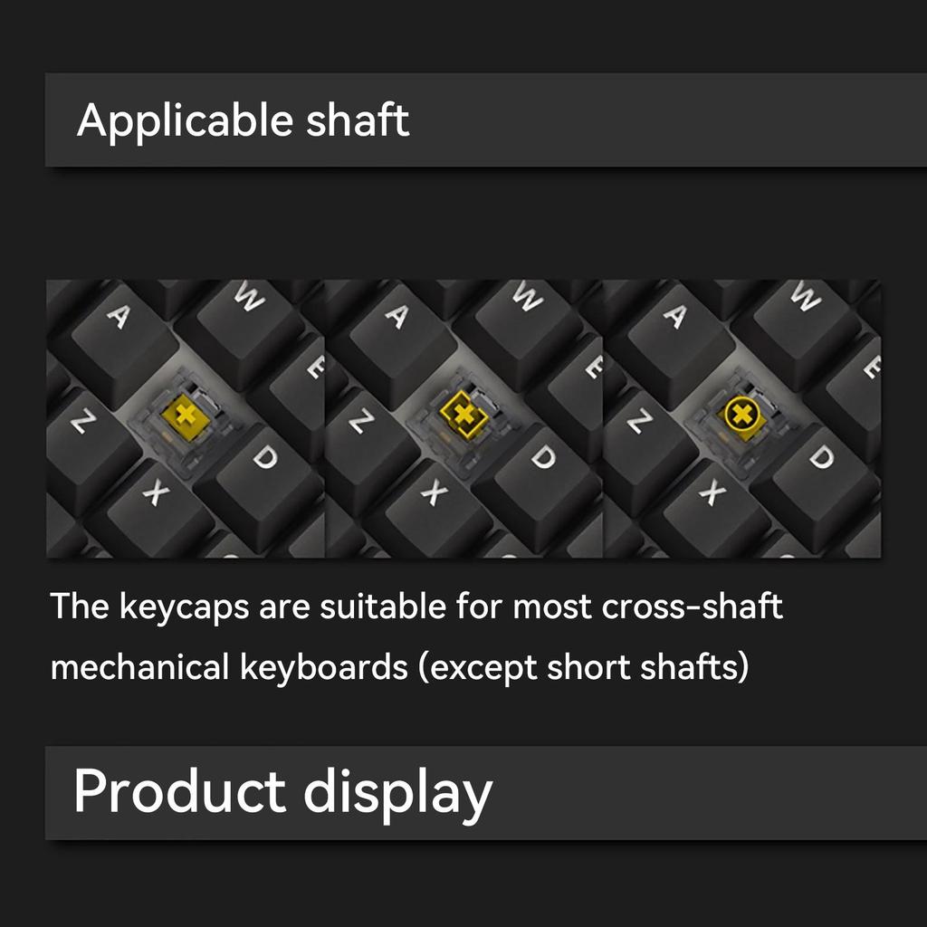 MOA Height Off-white Light Pink Strawberry Kitty Sublimation Keycaps 75 98 Complete Set of Mechanical Keyboard Keycaps