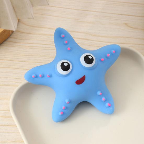 Stress Relief Cartoon Starfish Toy Decompression Star Shape Stress Ball Anti-anxiety Flour Filling