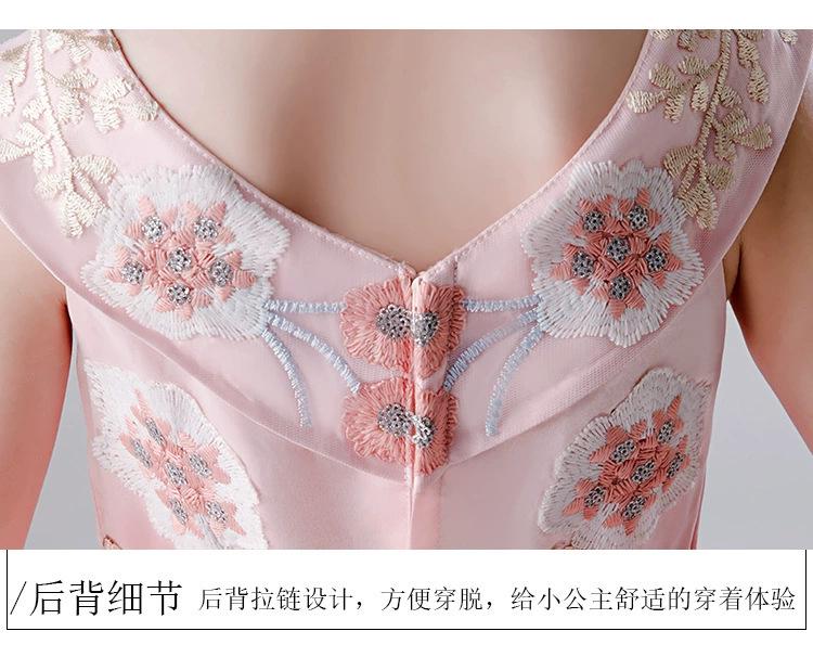 Children's Formal One-Shoulder Princess Dress - Fashionable, Slimming, Fluffy Gauze for Vocal Performance and Art Exams