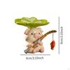 Mini Pig Statue Resin Miniature Sculpture Collections Fishes Tank Decoration Animal Fishing Figurine
