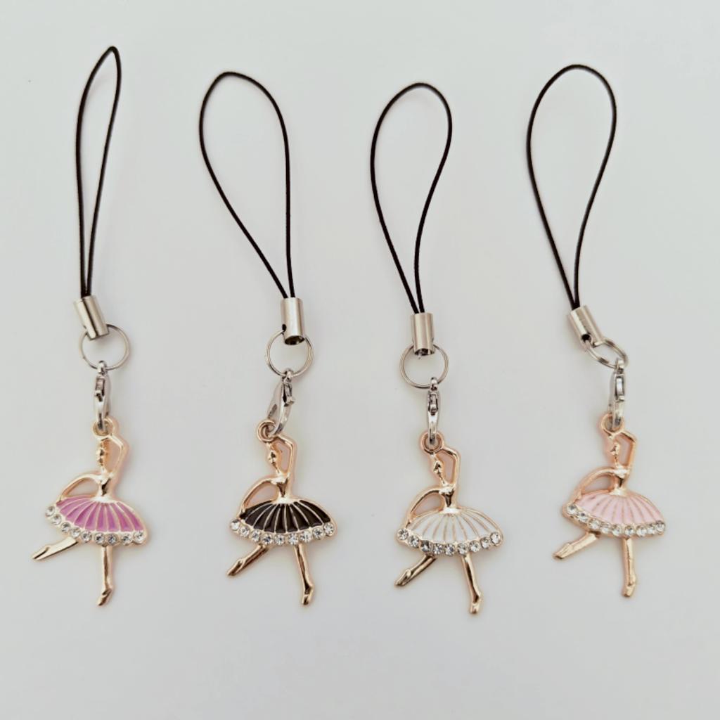 Ballet Girl Phone Lanyard, Stylish Bag Keychain, Suitable for Phones, Cameras, Notebooks and Bags, Is a Perfect Gift for Close Friends