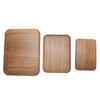 3Pcs Raised Edge Serving Tray Rectangle Display Tray Exquisite Storage Platter  Parties