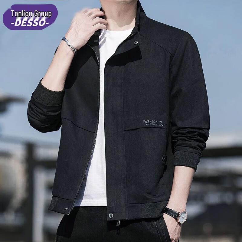 

DESSO Men s Loose Fit Lapel Jacket XL