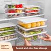 Scatola Contenitore per Frigorifero, Scatola per Conservare la Freschezza della Frutta, Speciale Rettangolare da Cucina Impilabile con Scatola Sigillata Congelata per Alimenti