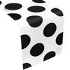 Easy Care Table Decor Modern Geometric Runner, Black And White Checkered Washable Rectangular Desk Runner 72 Inch Striped for Dining Decorative Cover