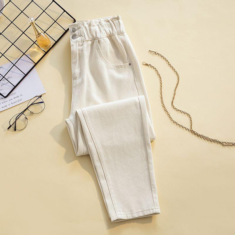 

Women Jeans 2022 Fashion Denim Trousers Ladies Haroun Pants Apricot 3XL