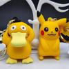 Anime New Pokemon Pikachu Psyduck Gengar Keychain Fashion Jewelry Resin Action Figures PVC Key Ring Bag Pendant