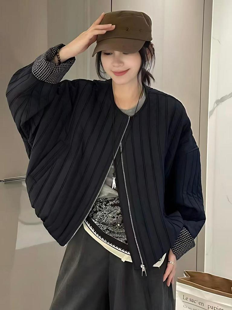 Women's High-End Lightweight Quilted Baseball Jacket - Small Size, Autumn 2025 Collection