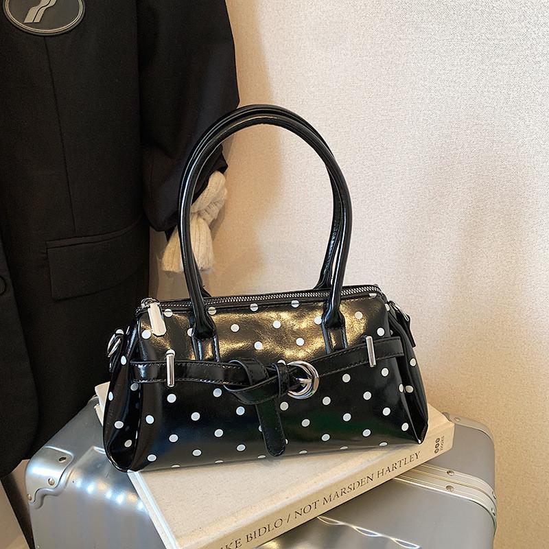 IELGY Commuter All-Match Messenger Polka Dot Bag Red Underarm Bag