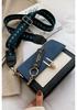 Korean Style Frosted Fabric Color Block Shoulder Bag - Autumn/Winter Fashion