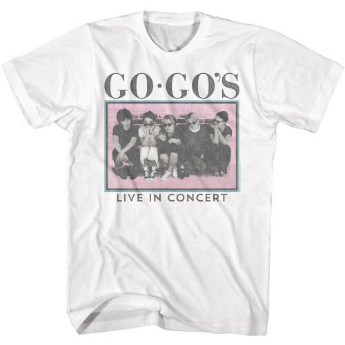 The GoGo#039s Live In Concert TShirt  White Unisex T-Shirt XL
