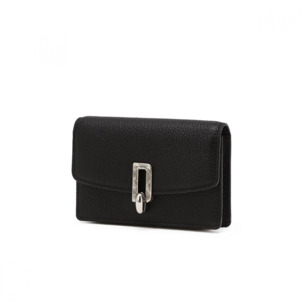 Daks Black Card Wallet Calfskin Dcwa6f525bk